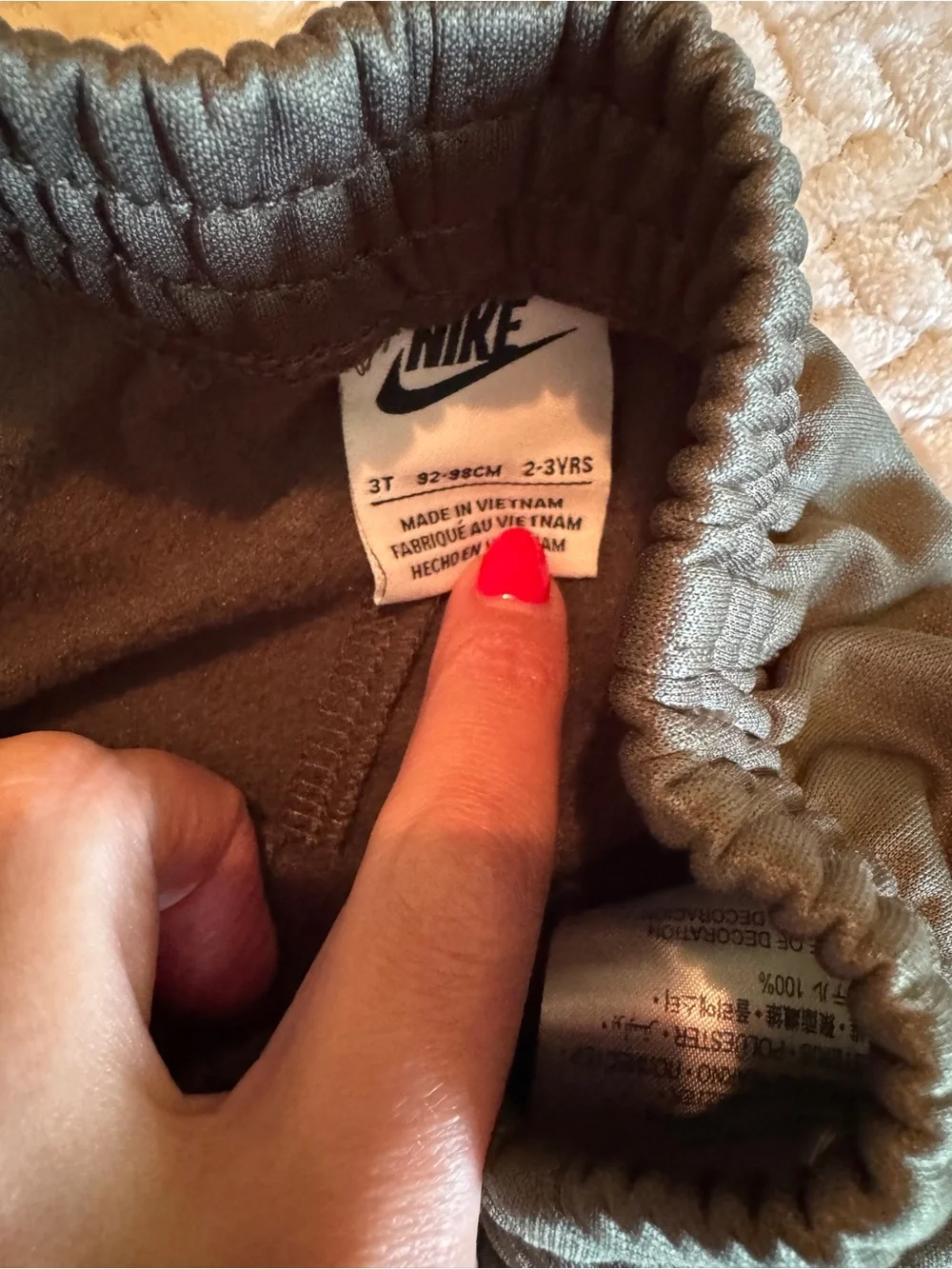 Nike Kids Olive‎ Green Camo Panel Jogger Pants Size 3T